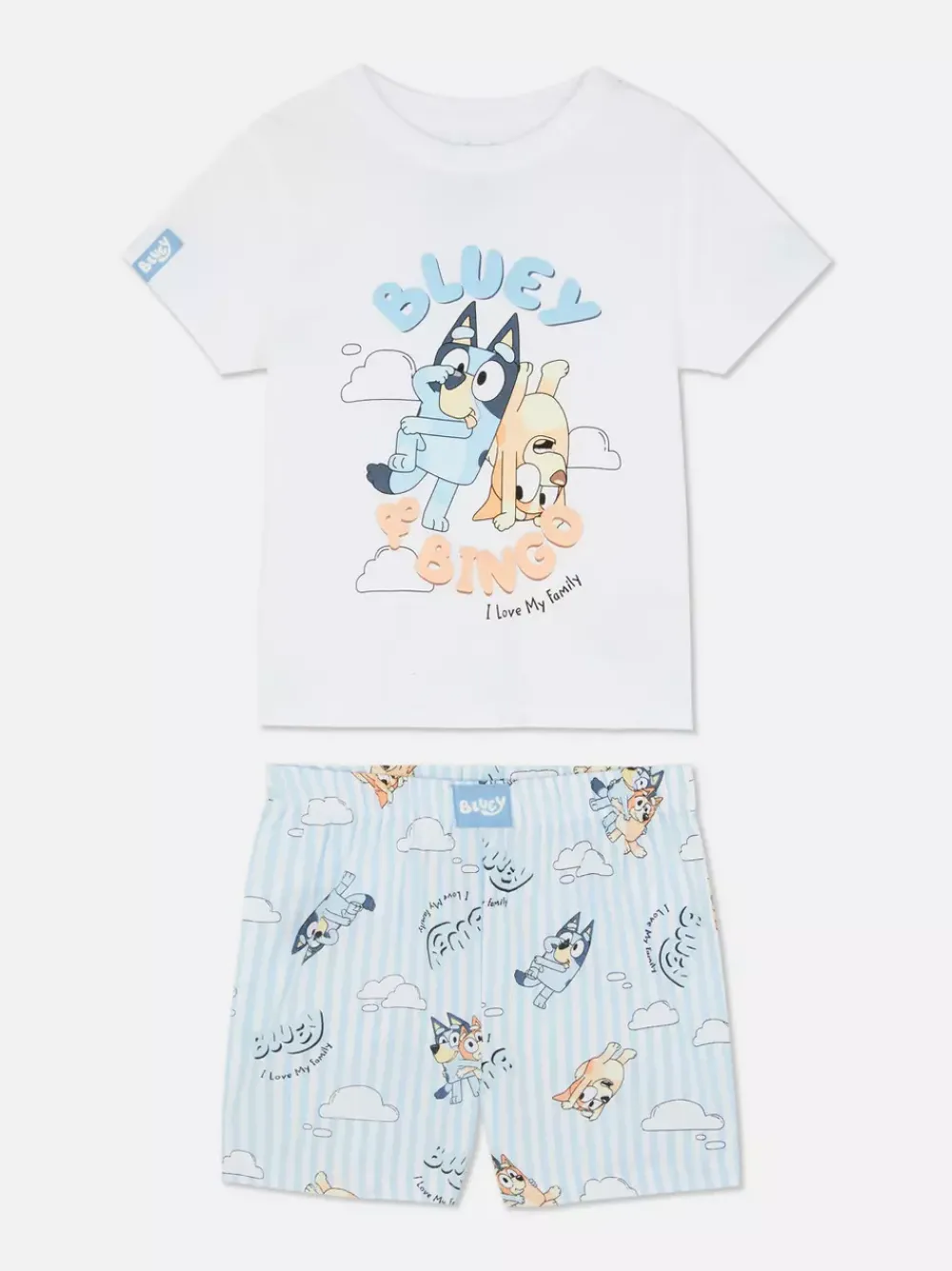 Dzieci Primark Piżamy I Bielizna Nocna<Dziecięca piżama z T-shirtem i szortami z Blue