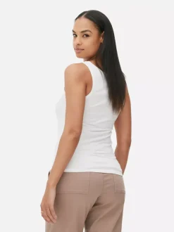 Primark Topy I T-Shirty<Elastyczna koszulka bez rękawów z głębokim dekoltem