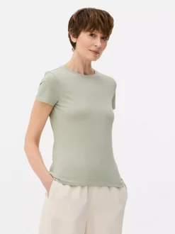 Primark Topy I T-Shirty<Elastyczny T-shirt z krótkim rękawem