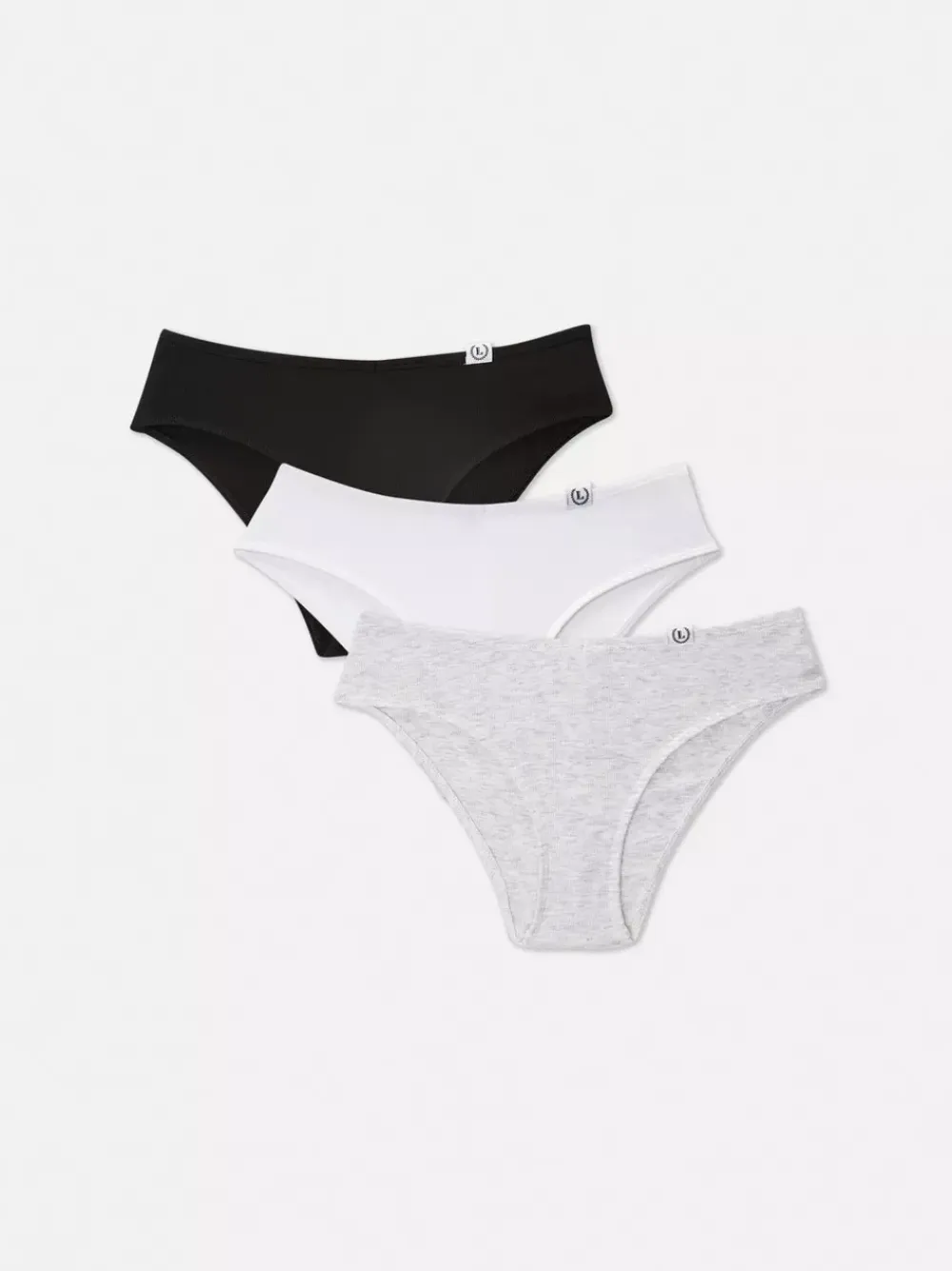 Damskie Primark Majtki Damskie<Figi biodrówki z wysoką zawartością bawełny, 3 pary