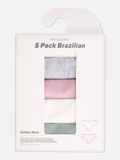 Damskie Primark Majtki Damskie<Figi brazylijskie, 5 par