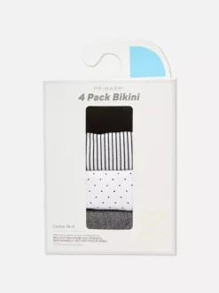 Damskie Primark Majtki Damskie<Figi kąpielowe w stonowanych kolorach, 4 pary