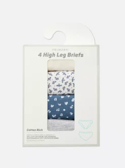 Damskie Primark Majtki Damskie<Figi na co dzień ze wzorem, 4 pary