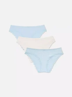 Damskie Primark Majtki Damskie<Figi w różne wzory, 3 pary