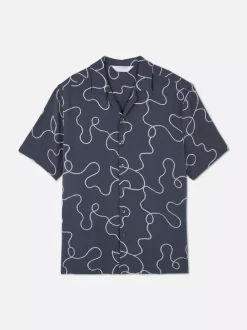 Primark Koszule<Flokowana koszula Kem z abstrakcyjnym wzorem