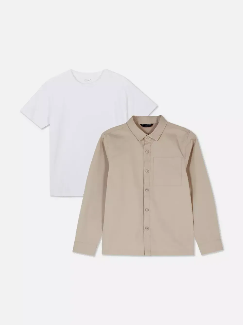 Dzieci Primark Koszule|Komplety I Gotowe Stroje<Funkcjonalna koszula z kołnierzykiem i T-shirt