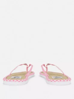 Primark Klapki I Japonki<Japonki w kratkę vichy z motywem Hello Kitty