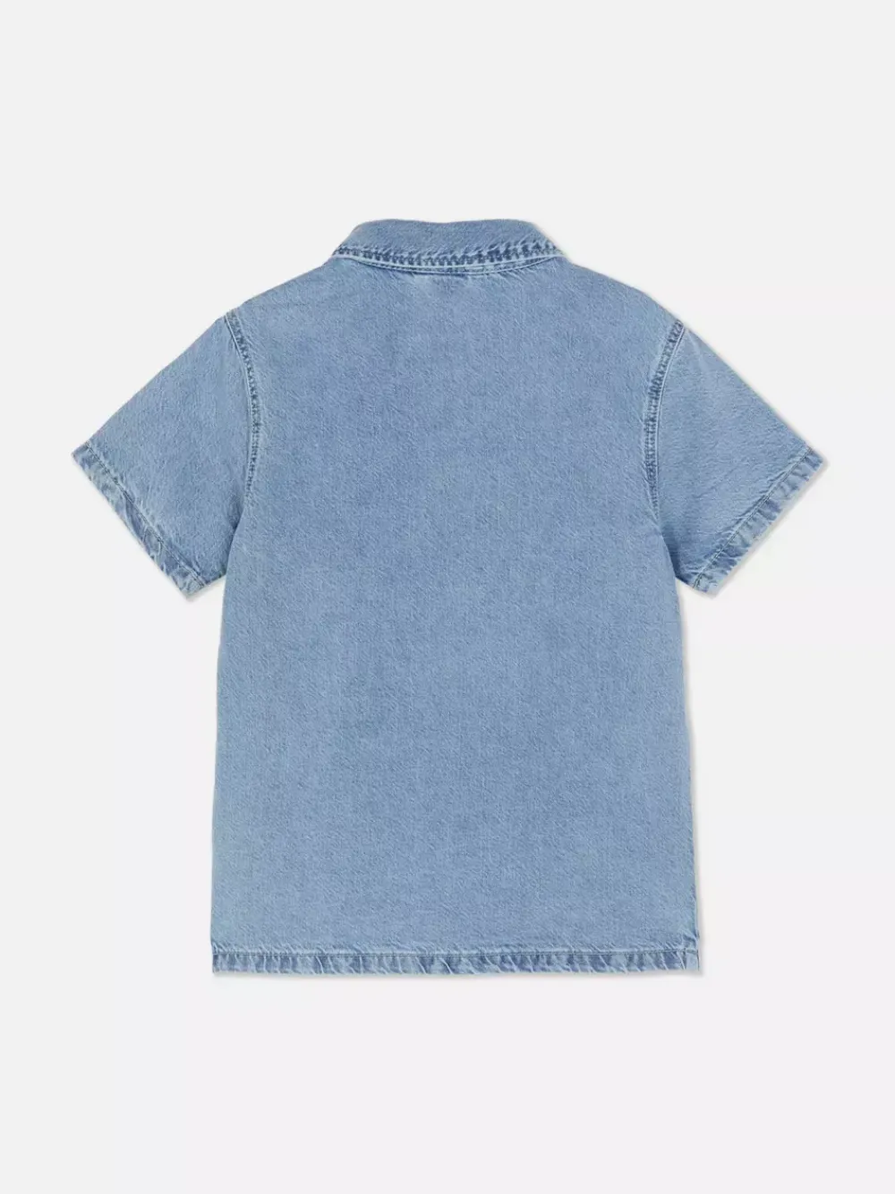 Dzieci Primark Koszule|Topy I T-Shirty<Jeansowa koszula na guziki z krótkim rękawem