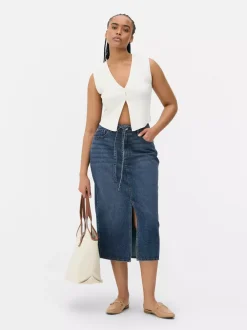 Primark Spódnice<Jeansowa spódnica maxi