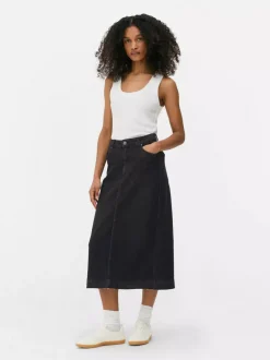 Primark Spódnice<Jeansowa spódnica midi