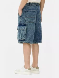 Primark Szorty<Jeansowe spodenki bojówki