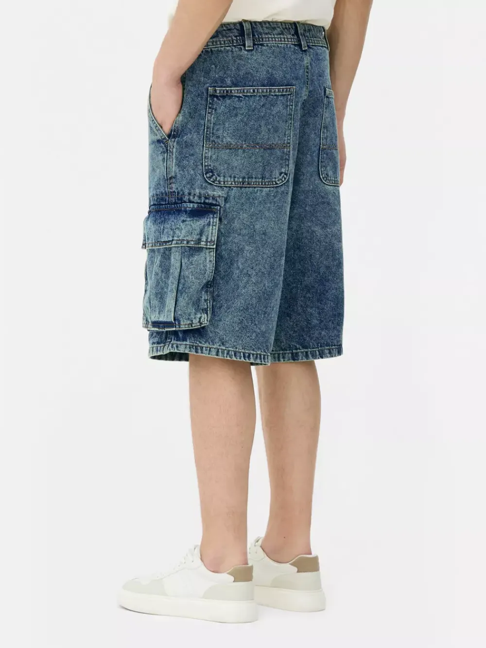 Primark Szorty<Jeansowe spodenki bojówki