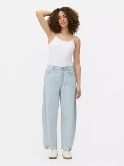Primark Jeansy<Jeansy typu barrel z klamrą
