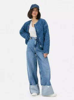 Primark Jeansy<Jeansy z szerokimi podwijanymi nogawkami