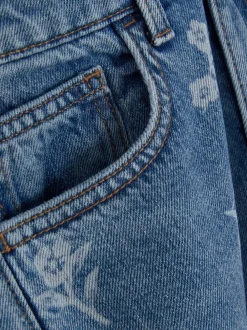 Dzieci Primark Jeansy<Jeansy z szeroką nogawką w kwiaty