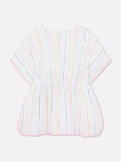 Dzieci Primark Stroje Kąpielowe I Plażowe<Kaftan w paski z frędzlami