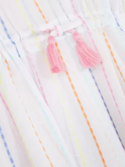 Dzieci Primark Stroje Kąpielowe I Plażowe<Kaftan w paski z frędzlami