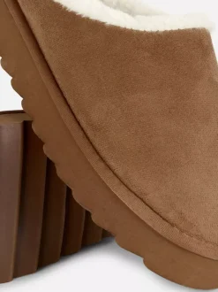 Primark Kapcie<Kapcie bez pięty wyściełane sztucznym futrem
