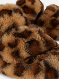 Primark Kapcie<Kapcie z futerkiem i dwoma paskami