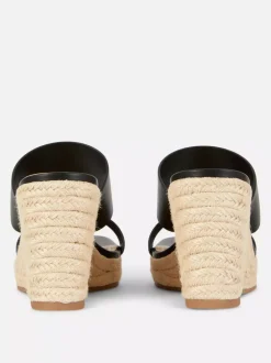 Primark Szpilki<Klapki mule na koturnie z paskiem ze sztucznej skóry