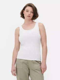 Primark Topy I T-Shirty<Klasyczna bawełniana koszulka bez rękawów