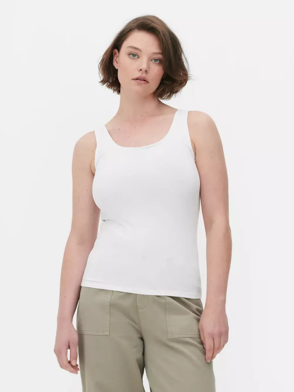 Primark Topy I T-Shirty<Klasyczna bawełniana koszulka bez rękawów