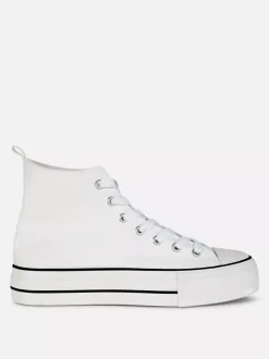 Primark Buty Sportowe|Odzież Domowa I Na Siłownię<Klasyczne płócienne buty sportowe z wysoką cholewką