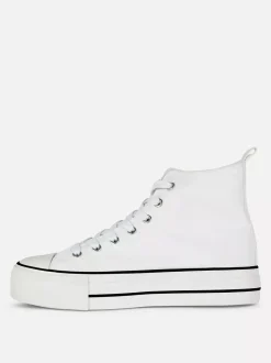 Primark Buty Sportowe|Odzież Domowa I Na Siłownię<Klasyczne płócienne buty sportowe z wysoką cholewką