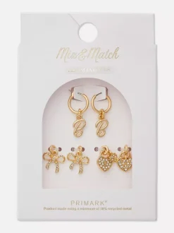 Primark Biżuteria<Kolczyki z wisiorkiem, 3 pary