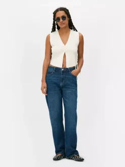Primark Topy I T-Shirty<Kompaktowy sweter rozpinany bez rękawów