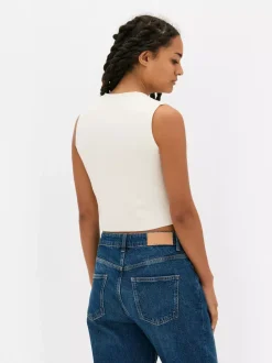 Primark Topy I T-Shirty<Kompaktowy sweter rozpinany bez rękawów