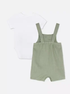 Primark Komplety I Gotowe Stroje|Komplety I Gotowe Stroje<Komplet z body i ogrodniczkami dla noworodka