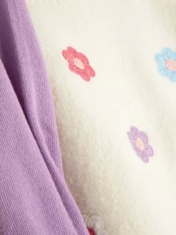 Primark Sukienki I Spódnice<Komplet z sukienką swetrową w kwiaty i rajstopami