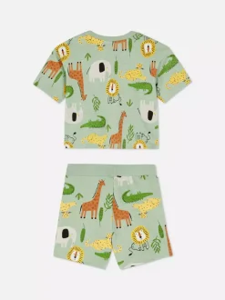 Primark Komplety I Gotowe Stroje<Komplet z T-shirtem i szortami z motywem Safari