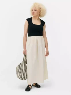 Primark Sukienki<Kontrastowa sukienka dżersejowa midi 2 w 1