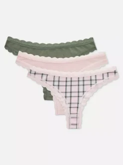 Damskie Primark Majtki Damskie<Koronkowe figi brazylijskie, 3 pary