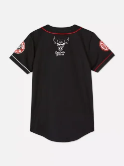Dzieci Primark Topy I T-Shirty<Koszula bejsbolowa z motywem NBA Chicago Bulls