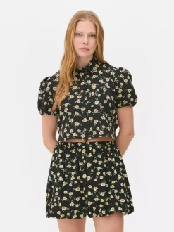 Primark Koszule I Bluzki<Koszula o skróconym kroju z krótkim rękawem