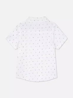 Primark Topy I T-Shirty<Koszula typu oxford w serca z krótkim rękawem
