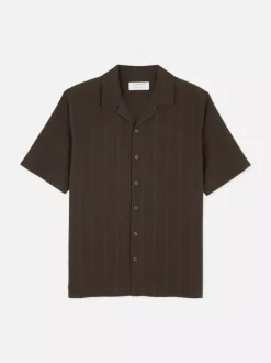 Primark Garnitury I Eleganckie Ubrania|Koszule<Koszula w paski z tkaniny seersucker, krótki rękaw