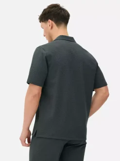 Primark Garnitury I Eleganckie Ubrania|Koszule<Koszula zapinana na guziki z tkaniny seersucker Kem