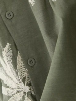 Primark Koszule<Koszula z haftowaną palmą