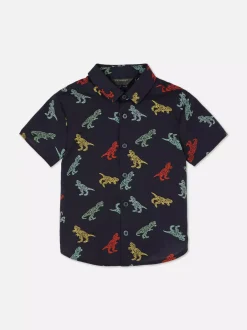 Dzieci Primark Koszule|Topy I T-Shirty<Koszula z krótkim rękawem i motywem dinozaura