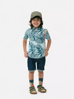 Dzieci Primark Koszule|Topy I T-Shirty<Koszula z tropikalnym nadrukiem w liście