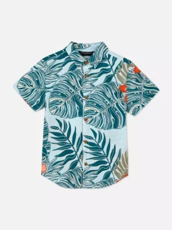 Dzieci Primark Koszule|Topy I T-Shirty<Koszula z tropikalnym nadrukiem w liście