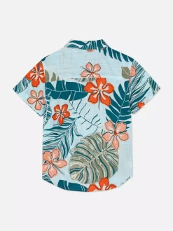 Dzieci Primark Koszule|Topy I T-Shirty<Koszula z tropikalnym nadrukiem w liście