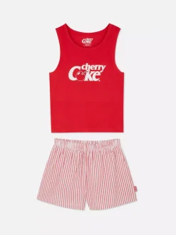 Primark Zestawy Piżamowe<Koszulka bez rękawów i szorty do spania, Cherry Coke