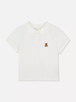 Primark Topy I T-Shirty<Koszulka polo z krótkim rękawem i haftowanym misiem