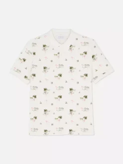Primark Garnitury I Eleganckie Ubrania|Topy I T-Shirty<Koszulka polo z nadrukiem