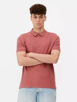 Primark Topy I T-Shirty|Garnitury I Eleganckie Ubrania<Koszulka polo z piki z krótkim rękawem